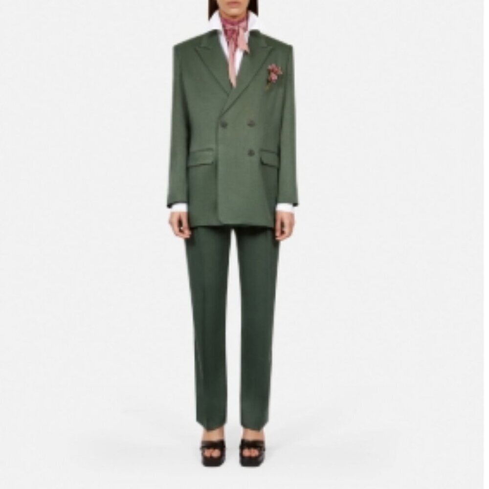The Kooples Double-Breasted Suit Jacket – Green – FR 38 / US 6 – NWT - Picture 6 of 6